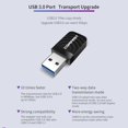thumbnail image 4 of COMFAST USB Tarjeta de red inalámbrica 1300Mbps WiFi Dongle Adapter 802.11 b/g/n, 4 of 5