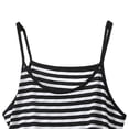 thumbnail image 4 of Women's Stripe Loungewear Set Camisole Tops Drawstring Wide Leg Pants Matching Sets Soft Comfortable Breathable Sleepwear Pajamas Outfits Dark Gray XXL, 4 of 5
