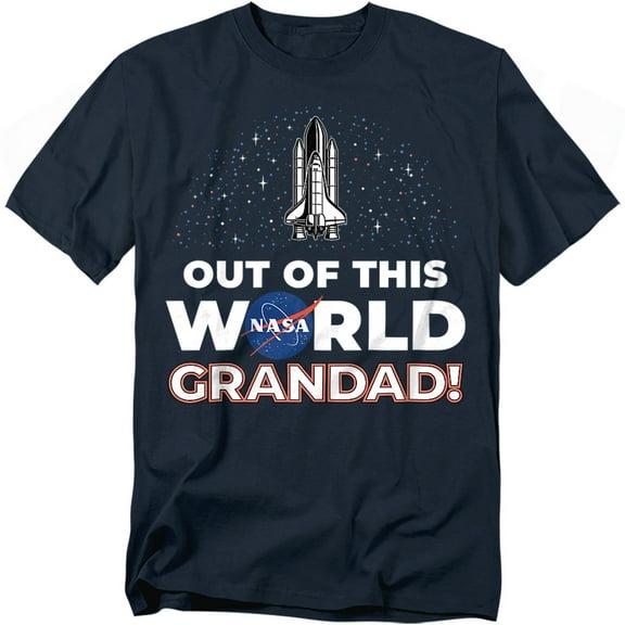 NASA T-Shirt Father'S Day Out Of This World Grandad Unisex Graphic Tee for Men & Women