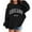 Black, variant on FAOWME Girls Boys Hoodie Long Sleeve Soft Sweatshirt Graphic Hoody Kids Cute Pullovers Tops Pink 8-10 Years