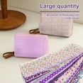 thumbnail image 2 of LINFANG 80Pcs Cotton Quilting Fabric Soft Colorful Printed Sewing Fabric Multipurpose Pre Cut Strips 20 Floral Prints for DIY Handmade Crafting, 2 of 9