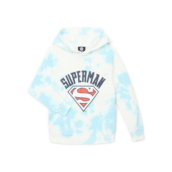 Superman Boys Tie-Dye Graphic Hoodie, Sizes XS-2XL