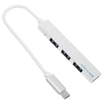 thumbnail image 1 of MasteelfCA 1pc Aluminium Alloy USB Hub Office Laptop 4 Ports Expansion Transfer Adapter, 1 of 7