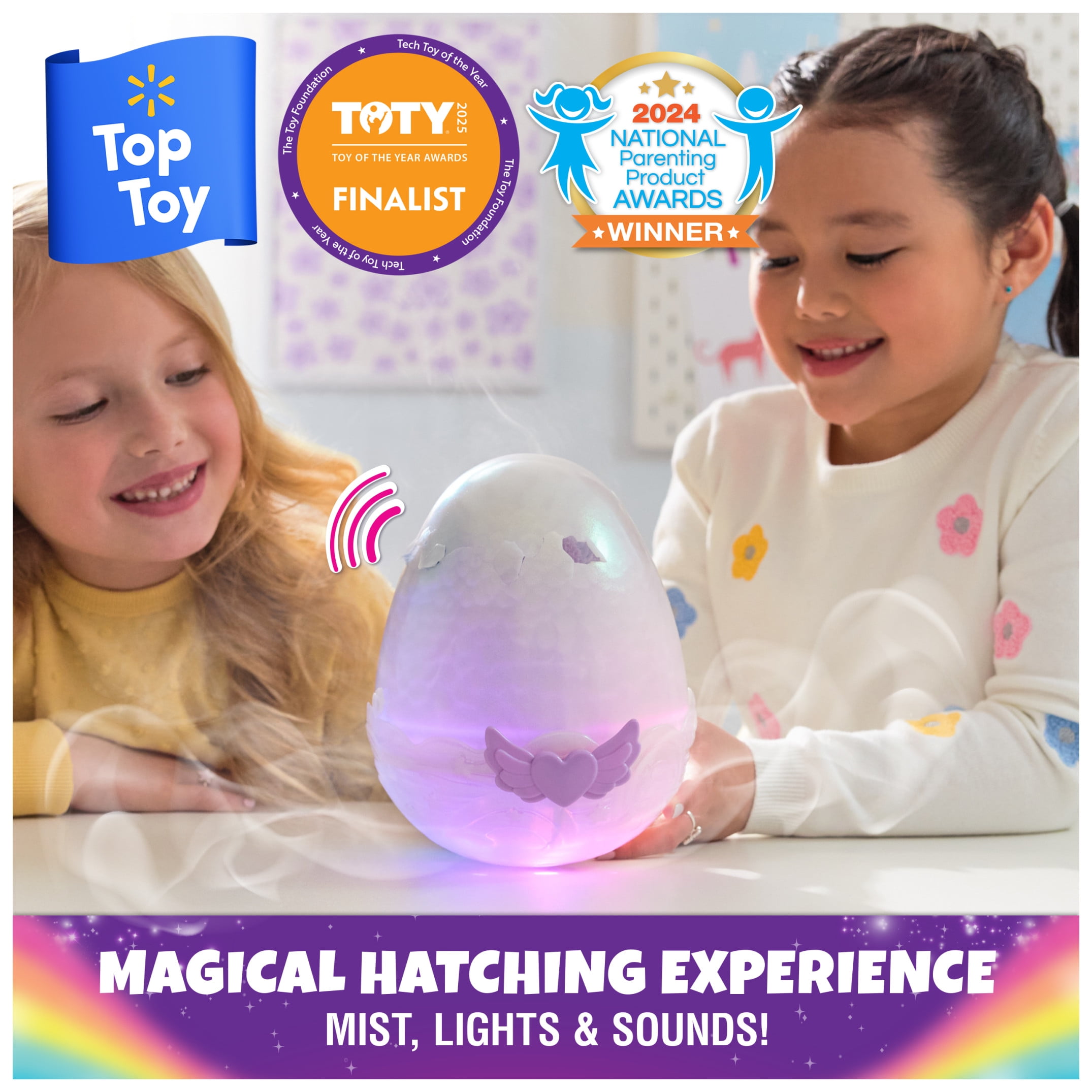 Hatchimals Alive, Mystery Hatch Exclusive 6.5inch Puppadee Electronic Pet with Mist, Lights & Sounds(图3)