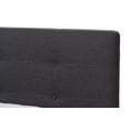 thumbnail image 5 of Baxton Studio Valencia Mid-Century Modern Fabric Full Size Platform Bed, Gray, 5 of 7
