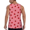 thumbnail image 3 of Fotbe Strawberries Pattern Men's Quick Dry Workout Tank Top Gym Muscle Tee Fitness Bodybuilding Sleeveless T Shirt Breathable Workout Shirt-X-Large, 3 of 9