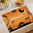 thumbnail image 2 of Juego de 4 manteles individuales de Halloween, 11,8 x 15,7 pulgadas, manteles individuales de Halloween, manteles resistentes al calor y duraderos, manteles de Halloween, 2 of 5
