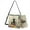 Black Cat Daisy Flower Butterfly, variant on Capybara Daisy Flower Print 2 Pcs Bucket Purse Set for Women Multipurpose Leather Crossbody Handbag with Wrist Wallet Trendy Bucket Bag Tote Purse Set for Dating