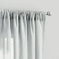 Mainstays 100 Cotton Indoor Sheer Rod Pocket Single Curtain Panel , Silver , 50" W x 63"L