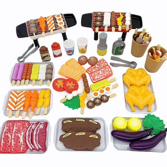 Juego de barbacoa Hugo BBQ Playset Pretend Toy Grill Set 80 piezas