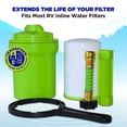 thumbnail image 2 of CLEAR2O® DirtGUARD RV Sediment Pre-Filter CPF1000  Includes Pre-Filter Housing, 10 Micron Sediment Filter, Wrench, Backwashing Adapter & Hose Extender, 2 of 11