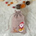 thumbnail image 4 of (Clearance) BNNG Christmas Jute Burlap Bags,Christmas Linen Bags with Drawstrings Treat Bag Goody Present Bags for Christmas Party Favor Xmas Winter Holiday Home Decorations, 4 of 4