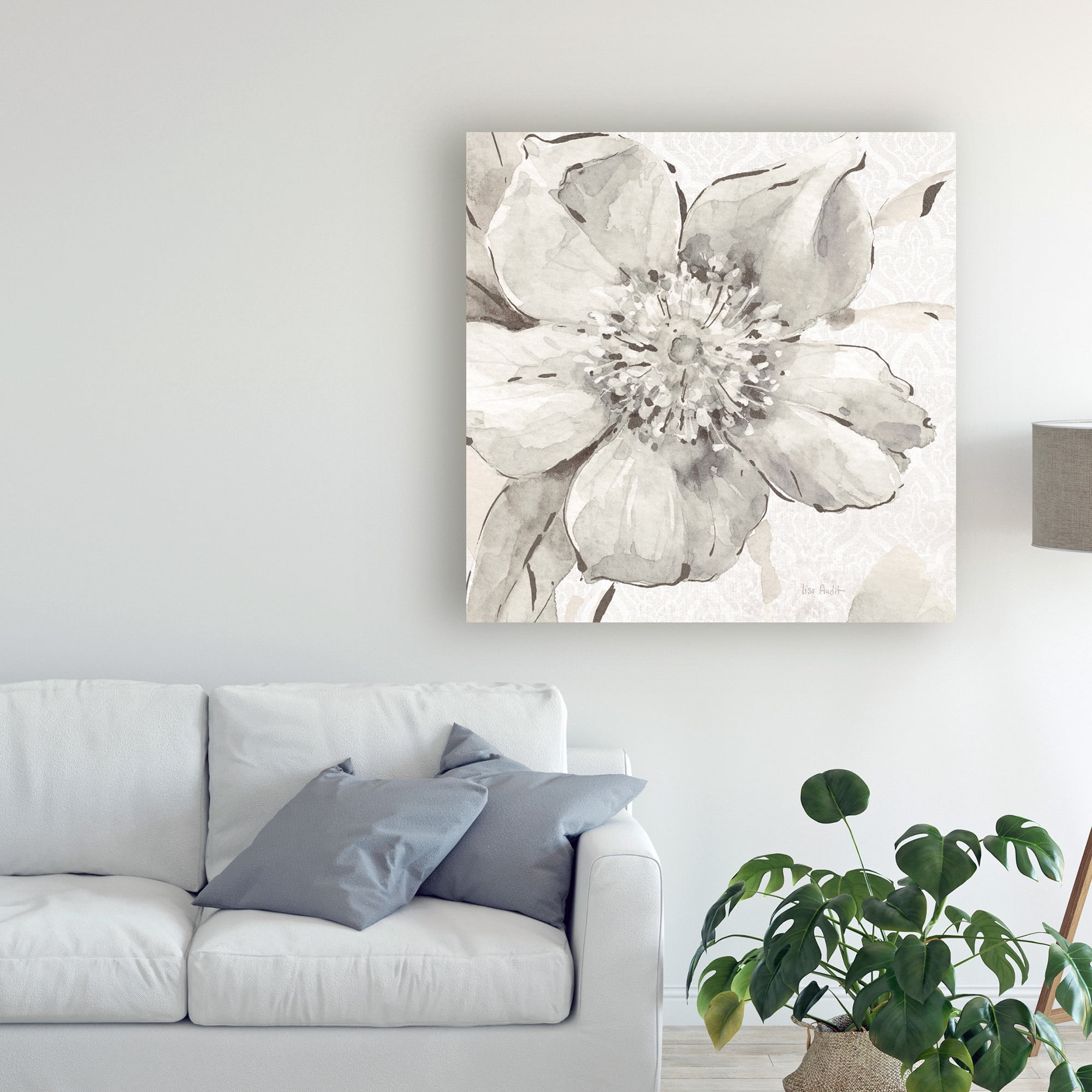 Trademark Fine Art 'Indigold VI Gray' Canvas Art by Lisa Audit