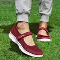 thumbnail image 2 of Sngxgn Women's Slip on Shoes Comfortable Flats Shoes Dress Shoes Work Casual Flats(Red,41), 2 of 8