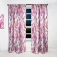 thumbnail image 2 of DESIGN ART Designart 'Watercolor Pianted Pink and Purple Flowers' Floral Curtain Single Panel 52 in. wide x 108 in. high - 1 Panel 108 Inches, 2 of 5