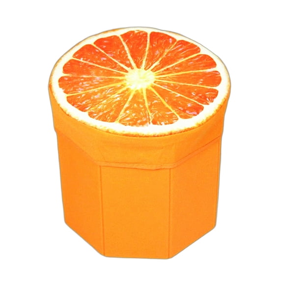 XIBUFE 2026 New Round Ottoman with Storage Folding Design Foot Rest for Couch Save Space Storage Ottoman Round for Living Room Bedroom Multicolor 282828Cm Fabric
