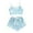 Sky Blue, variant on 2024 Ladies Christmas Snowman Print Short Sleeve Pajama Set Cozy Sleepwear for Women Holiday Themed Loungewear