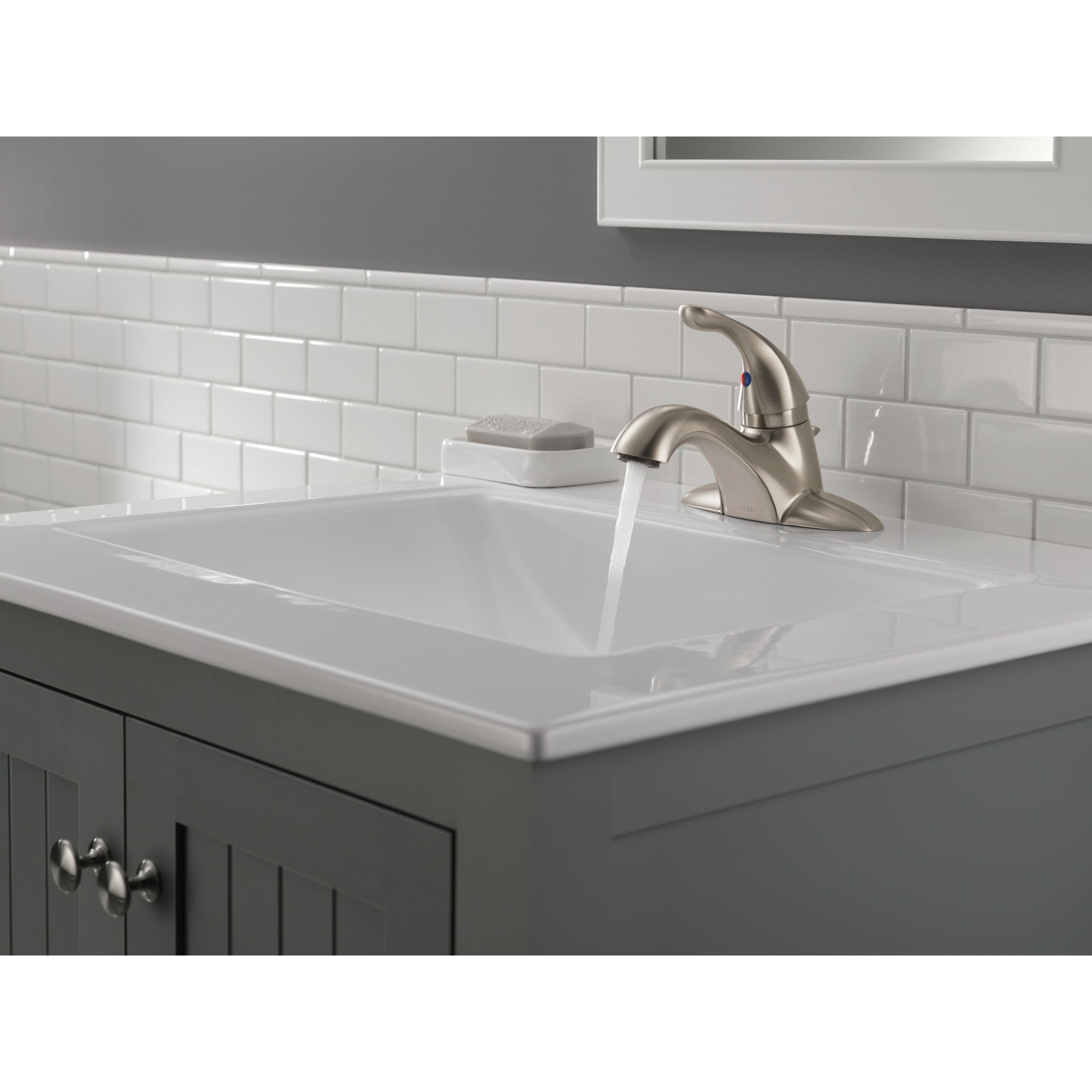 Delta Classic Centerset Lavatory Faucet with Metal Pop-Up, Available in Various Colors