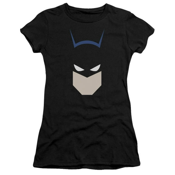 Batman  Bat Head S/S Junior Women's T-Shirt Sheer Black