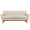 thumbnail image 4 of Modern Contemporary Urban Design Living Room Lounge Club Lobby Loveseat Sofa, Fabric, Beige, 4 of 4