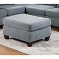 thumbnail image 5 of Miekor Furniture Modular Sectional 6pc Set Living Room Furniture Corner Sectional Couch Grey Linen Like Fabric 3x Corner Wedge 2x Armless Chairs and 1x Ottoman W5U336, 5 of 9
