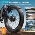 thumbnail image 5 of FENGQS Q8PLUS Electric Bike 5000W Dual Motor for Adults, 52V/23Ah Battery, 26"x4" Fat Tire, Hydraulic Disc Brakes, 45MPH Top, 80-100 Miles Range-(Black) UL 2849, 5 of 11