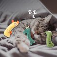 thumbnail image 3 of Jouet en Peluche à l'Herbe à Chat Interactif Adapté aux Chats d'Intérieur Jouet de Dentition Mignon en Forme de Chaton Jouet de Lancer Adapté aux Chatons Lit de Chat Compagnon, 3 of 8