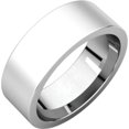 thumbnail image 6 of 7mm Flat Comfort Fit Band in 14k White Gold - Size 7, 6 of 7