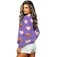 thumbnail image 5 of jjayotai Women’s Football Print Sweatshirt Crewneck Oversized Long Sleeve Pullover Tops Gameday Sweatshirts, 5 of 6