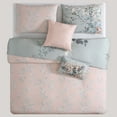 thumbnail image 6 of Bebejan Peach Leaves on Sage 5 Piece Comforter Set, Queen, Green, 100% Cotton Sateen, Reversible, All Season, Cozy Comfort, 6 of 11