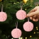 thumbnail image 4 of xihome Pack de 16 adornos navideños verdes de bolas peludas con cuerdas para colgar, ideales para decorar el rbol de Navidad (8 cm)., 4 of 6
