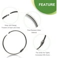 thumbnail image 3 of 2 Inch Ring Binder Book - 30 Pack Metal Loose Leaf Ring Binder Nickel Silver Keychain Ring for Index Flash Cards School Office, 3 of 5