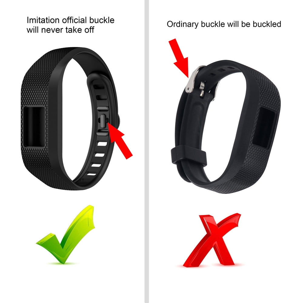 omvendt Fremsyn Udgående Soft Silicone Replacement Strap Accessory Wristbands For Garmin Vivofit 3 -  Walmart.com