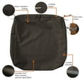 thumbnail image 5 of Classic Accessories Ravenna Water-Resistant Patio Seat Cushion Cover, 21 x 19 x 5 inch, Espresso, 5 of 16