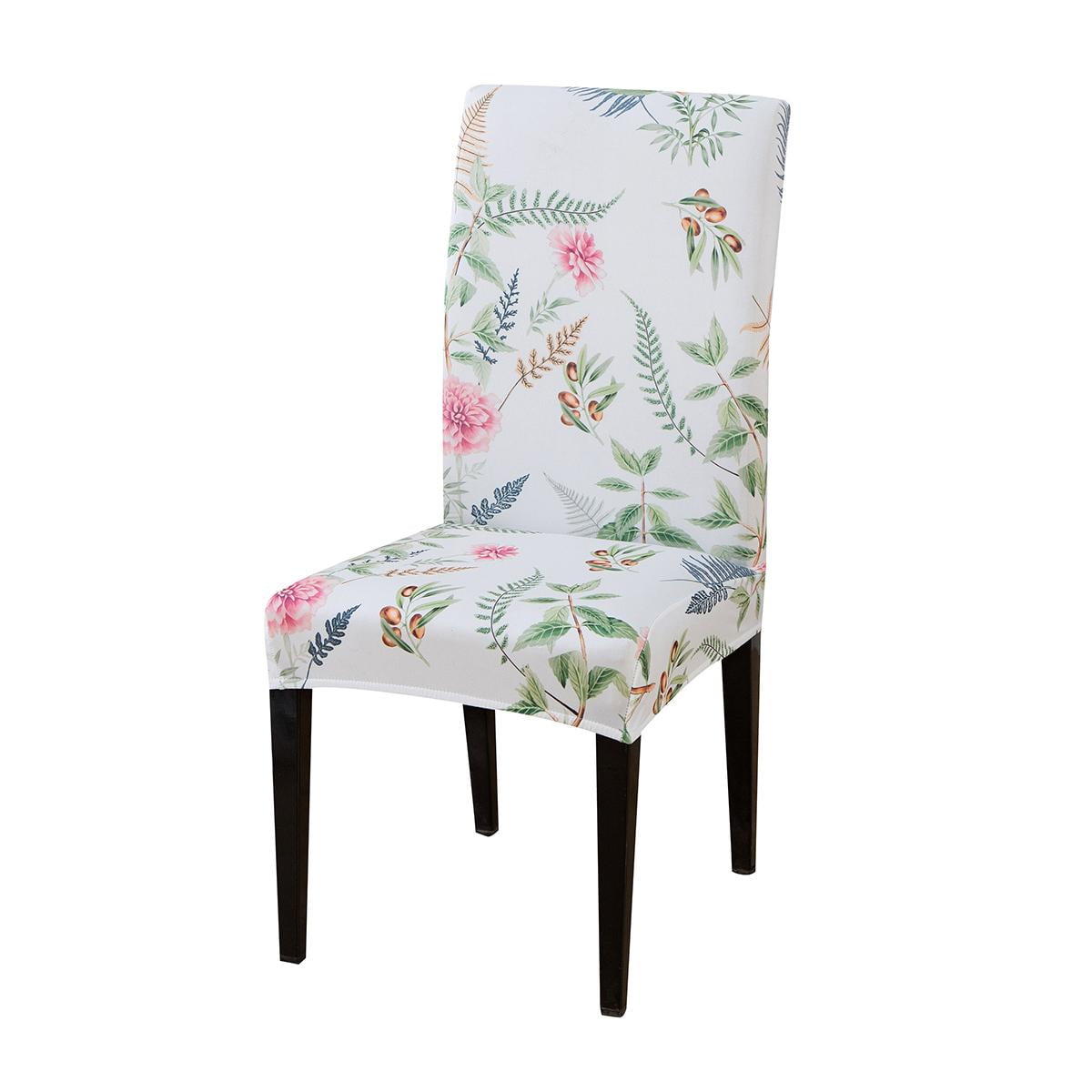Floral Elastic Dining Room Wedding Banquet Chair Seat Cover Party Home Decor 