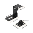 thumbnail image 2 of Unique Bargains 5 Inch Padlock Latch, Stainless Steel 90 Degree Security Padlock Hasp Lock Latch, Black, 2 of 6