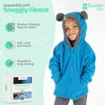 thumbnail image 5 of Cuddle Club Winter Jacket Kids Fleece Sweatshirt Full Zip Hoodie for 5T, Black & Blue Bear 2-Pack, 5 of 6