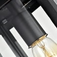 thumbnail image 2 of CHLOE Quill Transitional 1 Light Textured Black Outdoor Wall Sconce 14" Height, 2 of 3