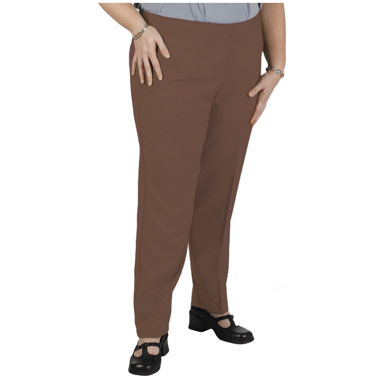 Women's Plus Size Chestnut Bend Over® Pull-On Pants - 16WP - Walmart.com