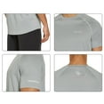 thumbnail image 3 of Baleaf Men's Quick Dry Short Sleeve T-Shirt Running Workout Shirts Grey Heather Size M, 3 of 5