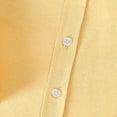 thumbnail image 5 of UACY Boys Linen Button Down Dress Shirt Kids Long Sleeve Shirts Tops School Uniform Shirt for Toddlers Teen (Yellow, 18-24 Months), 5 of 6