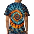 thumbnail image 4 of LAOLIUSN Men’s Tie Dye Shirts for Men, Short Sleeve Mens Tie Dye Shirt, Rainbow Tie Dye T-Shirts Tee S-4XL, 4 of 7