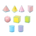 thumbnail image 3 of 9x Sólidos geométricos, figuras geométricas plegables, material didáctico para el profesorado, juguetes educativos, figuras coloridas para el aula, 3 of 9