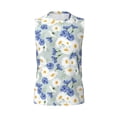 thumbnail image 6 of Lsque Daisies Flowers Print Men's Cotton Blend Sleeveless Muscle Shirts (S-3XL)- Moisture Wicking, Odor Protection, UPF 30+,Medium, 6 of 8
