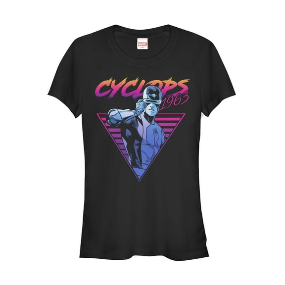 Junior's Marvel X-Men Retro Cyclops  Graphic Tee Black X Large