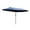 Blue, variant on Outsunny 15ft Double-sided Patio Umbrella with Twin Canopy, Black