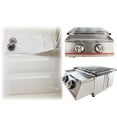 thumbnail image 6 of Portable Smokeless Gas BBQ Grill, Stainless Steel Tabletop Outdoor Barbecue Smoker BBQ Kabab Grill with 2 Burners for Camping Picnics, 6 of 11