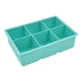 thumbnail image 2 of Mainstays Jumbo 2" Light Blue 6-Cavity Silicone Ice Cube Maker, for Perfect Rock Cubes, 1 Piece, 2 of 6