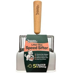 Sprinkle & Sweep Litter Box Speed Sifter With Stand