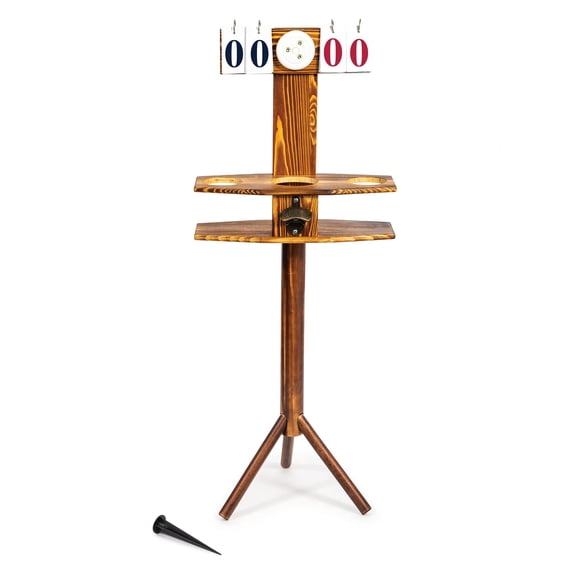 Wild Sports Outdoor Scoreboard Keeper with Drink Holders and LED Lights